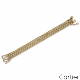 Cartier Yellow Gold Draperie Decollete Strand Bracelet Cartier Yellow Gold Draperie Decollete Strand Bracelet